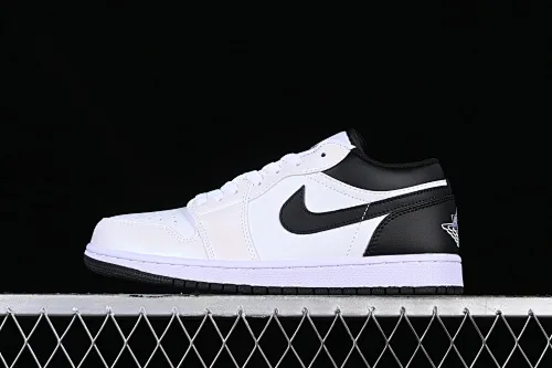 All categories Air Jordan Jordan series basketball shoes Air Jordan 1 Low Z version Air Jordan 1 Low "White and Black" AJ1 Joe 1 white and black color matching low-top cultural casual sneakers 553558-132